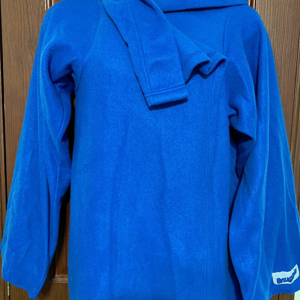 Wearable blanket with sleeves blue snuggie unisex